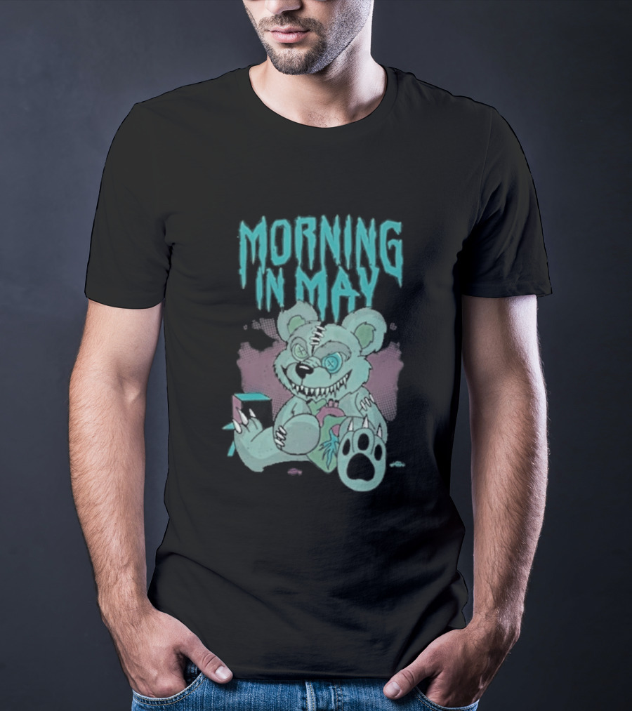 Morning In May Deaddy Bear Pink And Blue Teddy T-Shirt