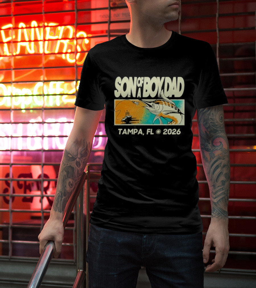 Son Of A Boy Dad Fish Pocket Tampa FL 2026 T-Shirt