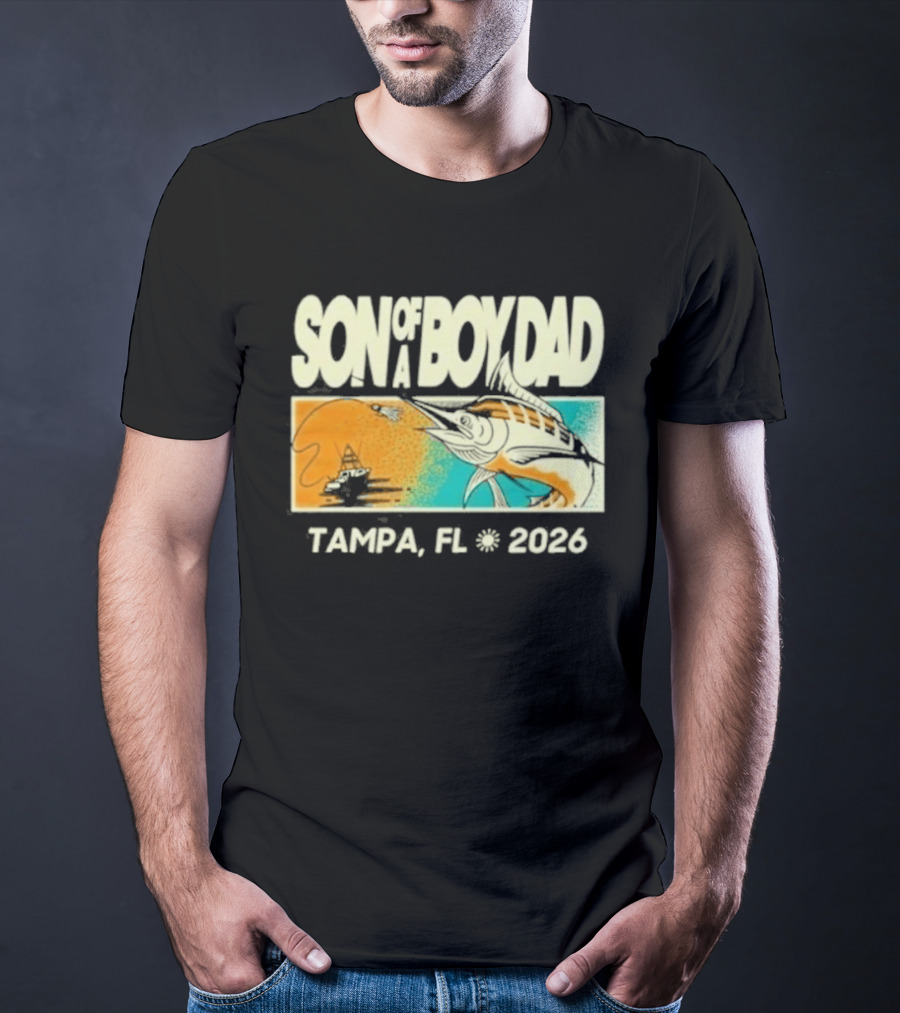 Son Of A Boy Dad Fish Pocket Tampa FL 2026 T-Shirt