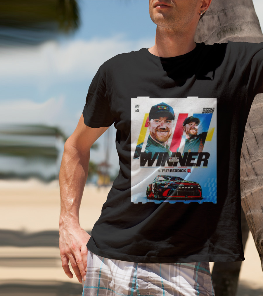 Winner Tyler Reddick NASCAR Kansas Speedway Victory Car Chevrolet Camaro T-Shirt