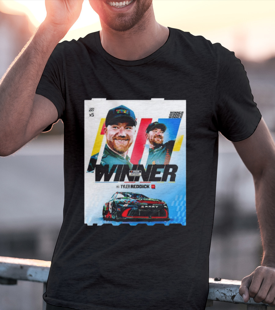 Winner Tyler Reddick NASCAR Kansas Speedway Victory Car Chevrolet Camaro T-Shirt