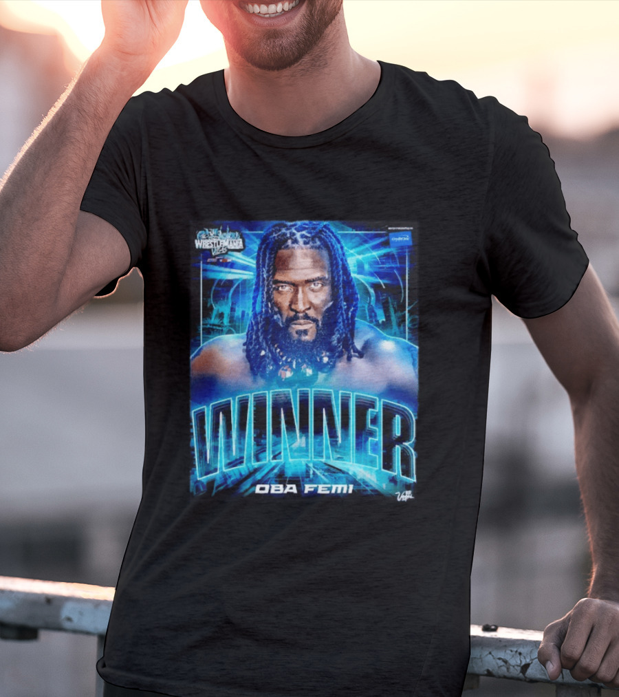 Winner WWE Superstar Oba Femi WrestleMania 42 Vegas Victory T-Shirt