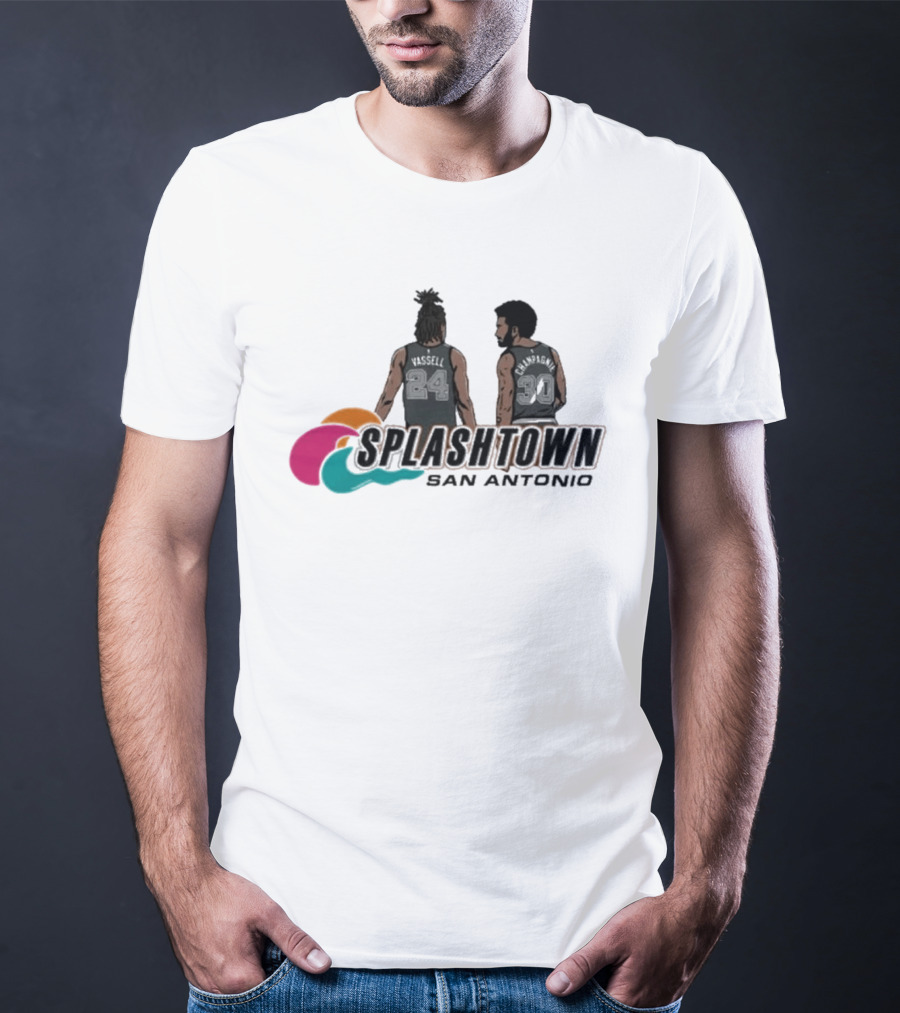 Splashtown San Antonio Devin Vassell 24 Julian Champagnie 30 T-Shirt
