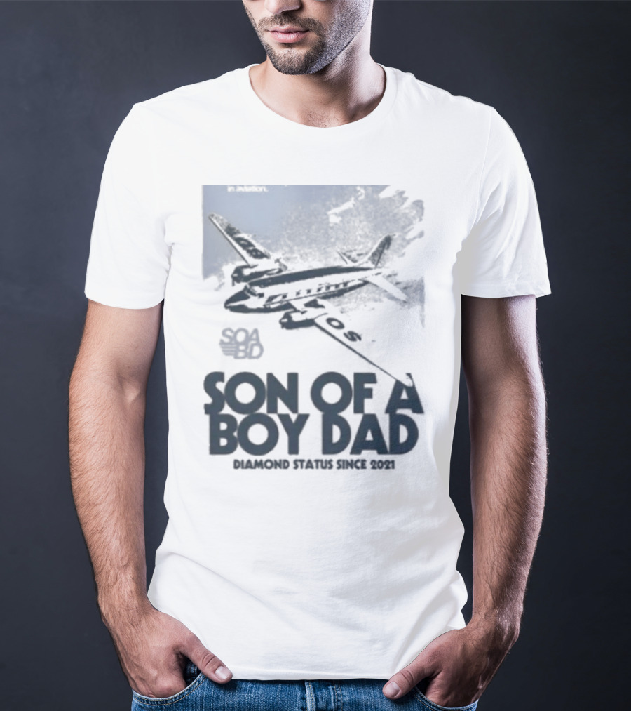 Son Of A Boy Dad Airline Pocket T-Shirt