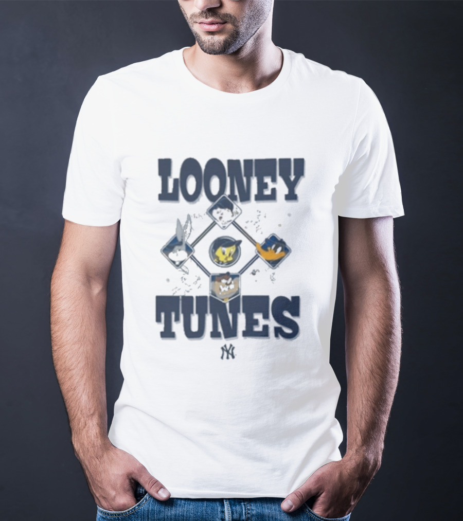 Looney Tunes New Era MLB MiLB Collection Diamond Chrome Bugs Taz Tweety Sylvester T-Shirt