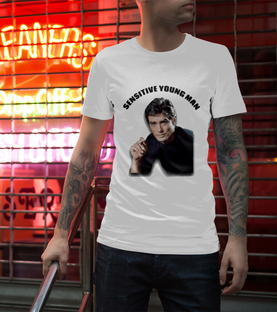 Sensitive Young Man Iconic Actor Cigarette T-Shirt