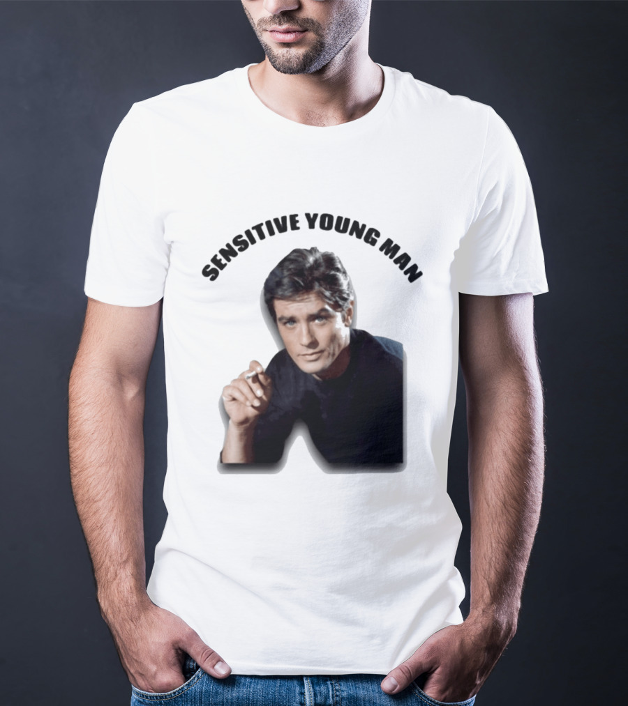 Sensitive Young Man Iconic Actor Cigarette T-Shirt