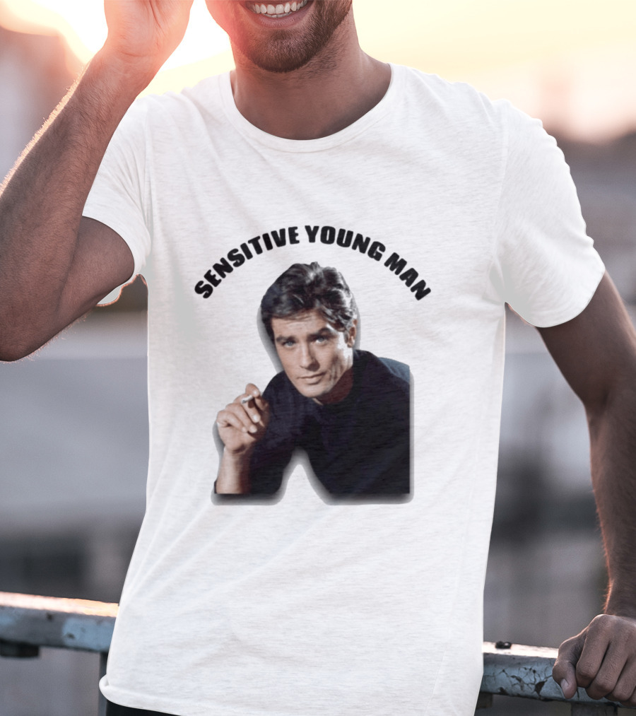 Sensitive Young Man Iconic Actor Cigarette T-Shirt