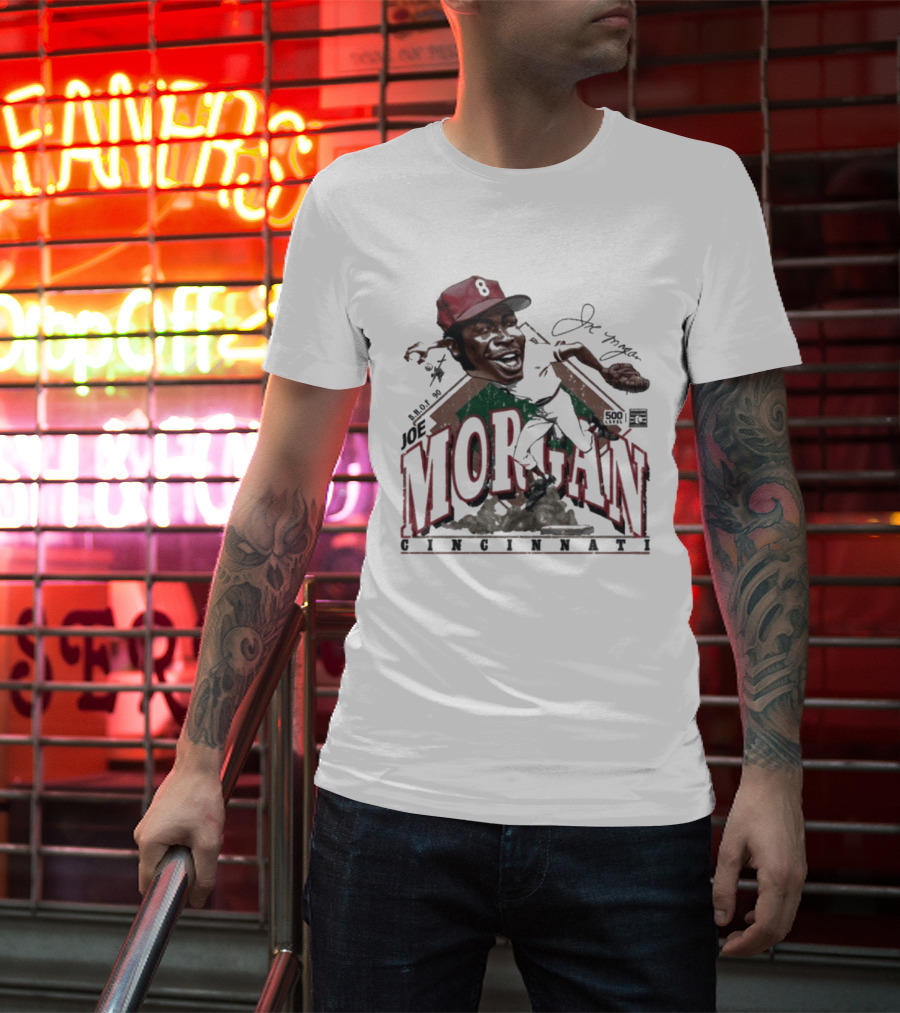 Joe Morgan Cincinnati Bruce Stark Collection 1981 T-Shirt