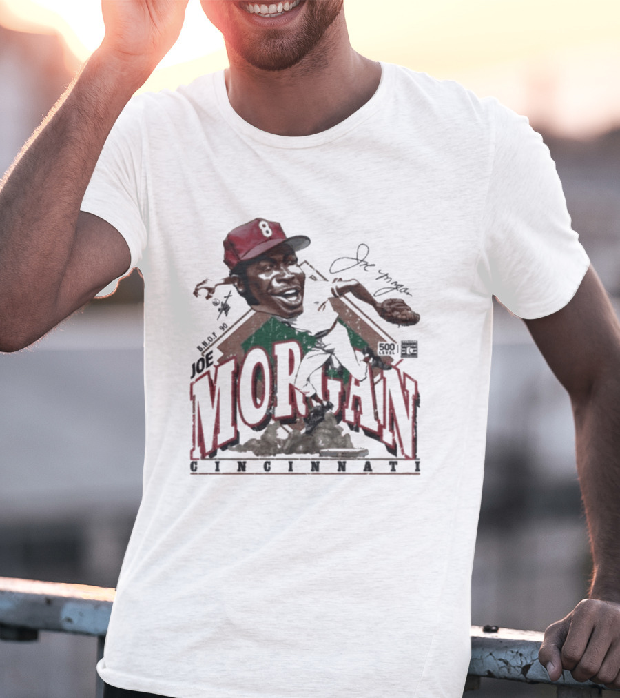 Joe Morgan Cincinnati Bruce Stark Collection 1981 T-Shirt