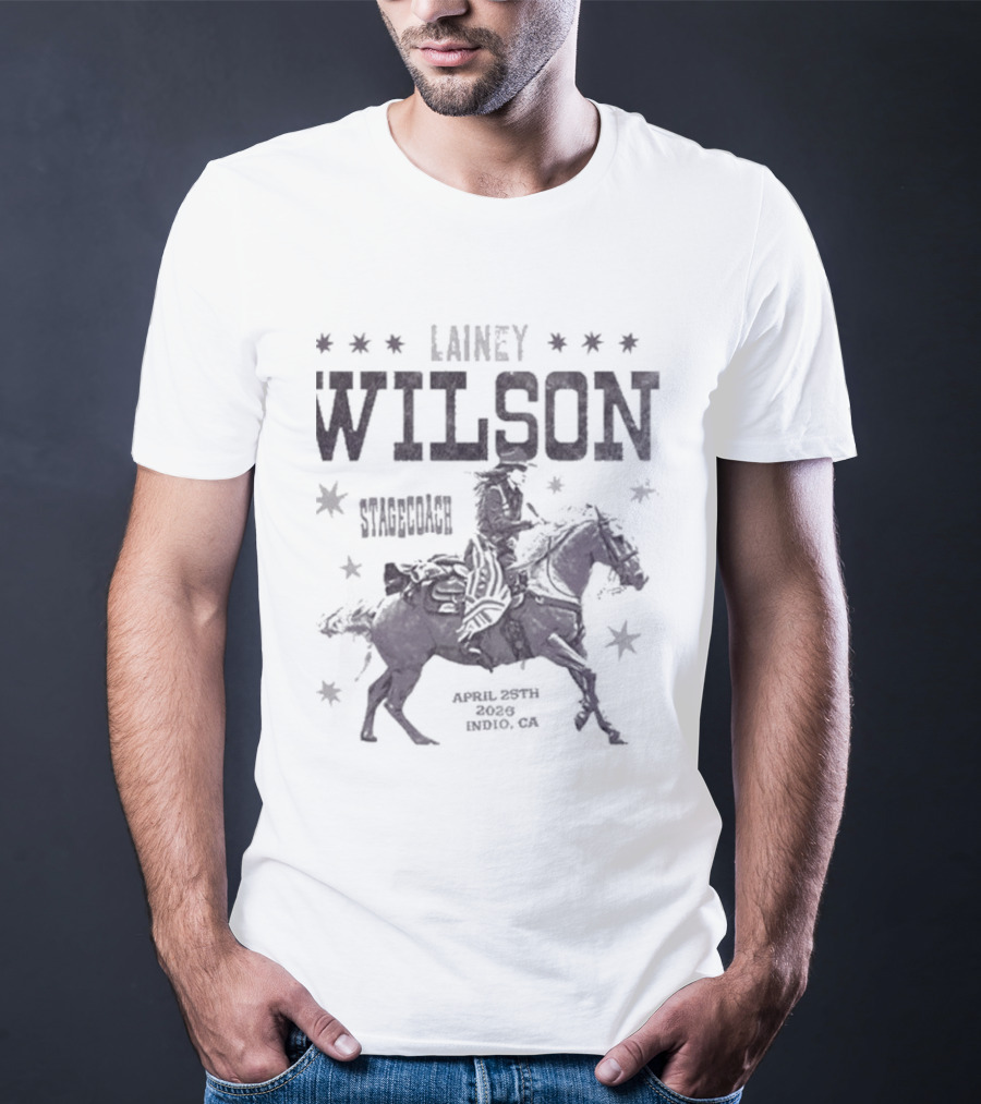 Lainey Wilson Stagecoach Indio CA April 25 2026 Cowboy Horse T-Shirt