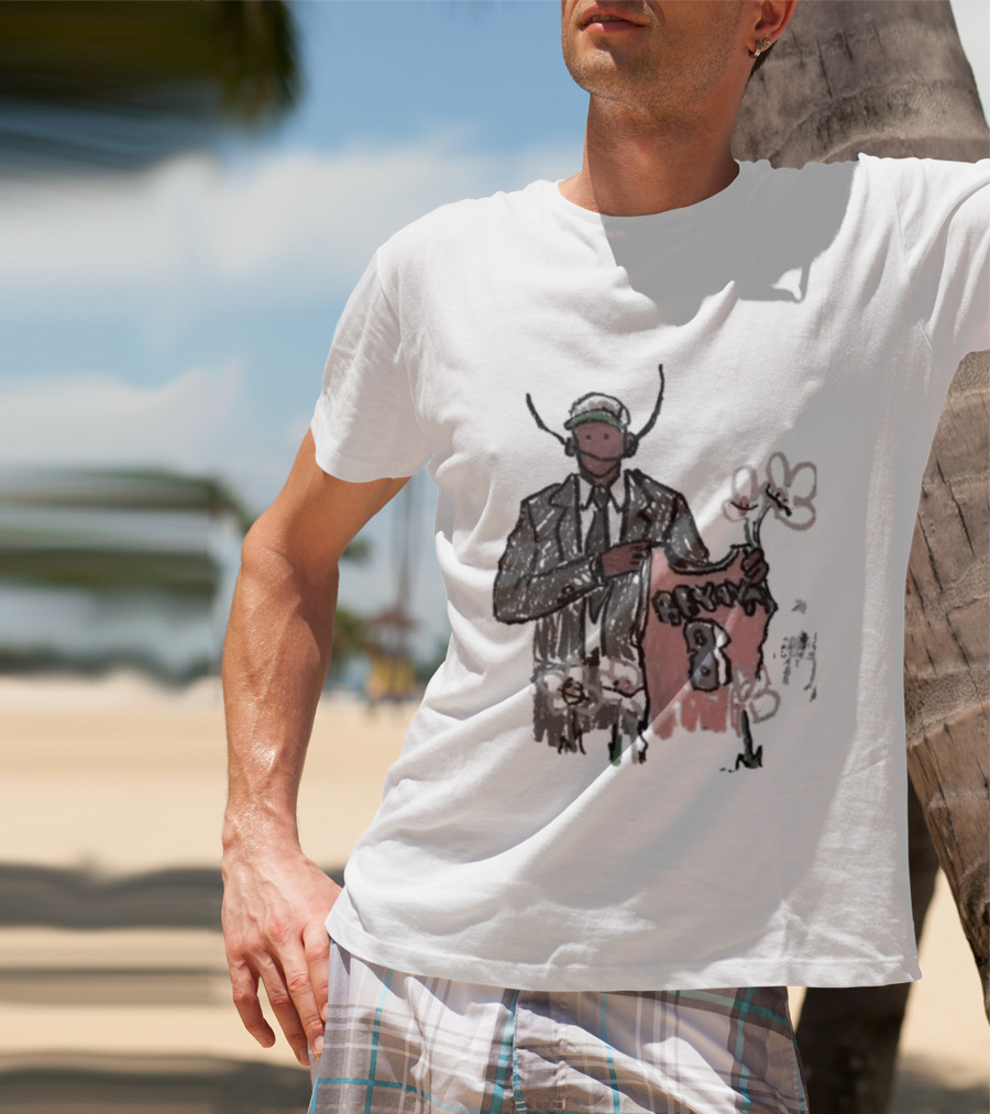 Legend Kobe Bryant Doodles Basketball Icon Art Bulls Flower NBA Black Mamba T-Shirt