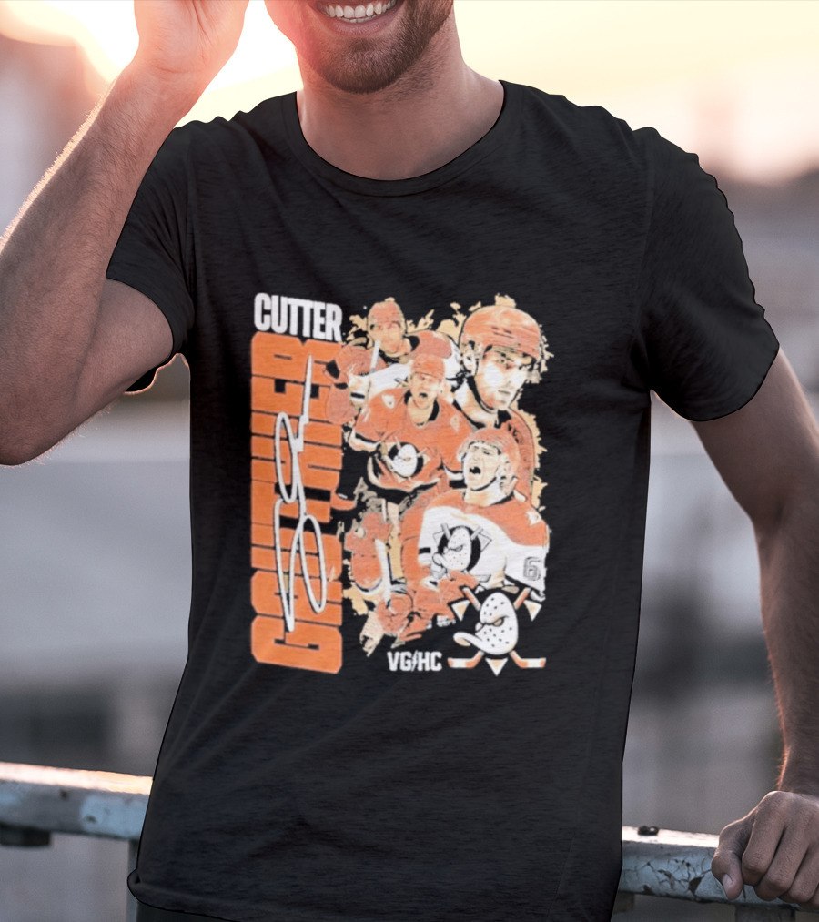 Anaheim Ducks Cutter The Sniper Hockey Collage 2026 T-Shirt
