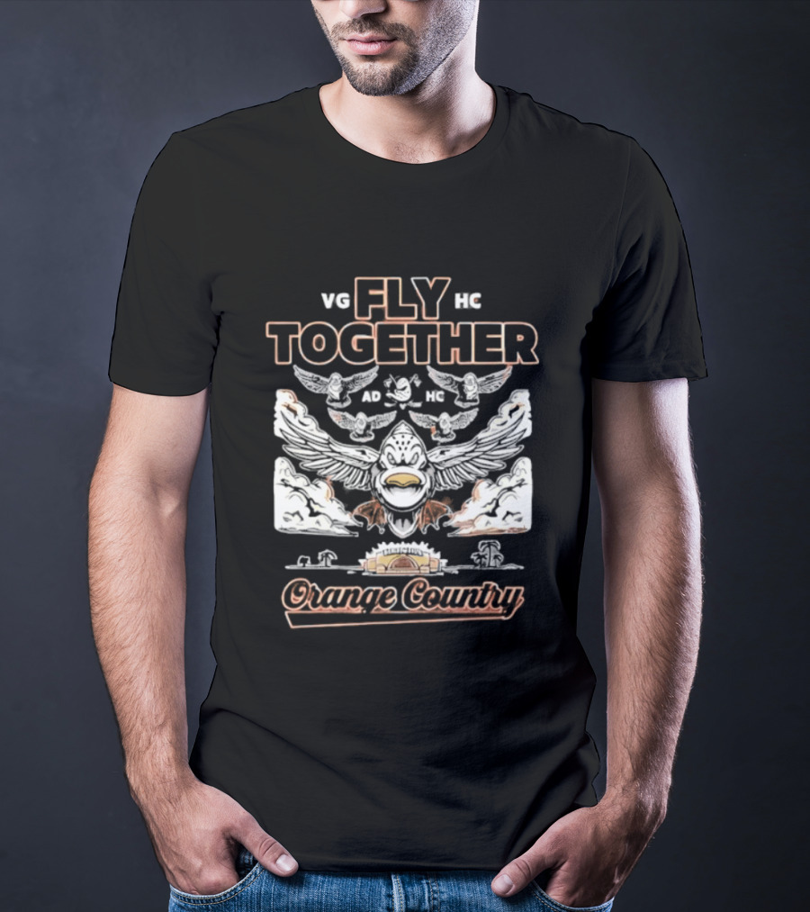 Anaheim Ducks Fly Together Formation Orange County 2026 T-Shirt