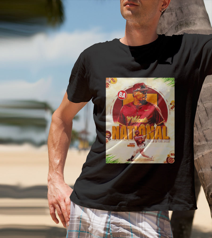 Andrey Martinez Wildcats National Team Of The Week Bethune Cookman T-Shirt