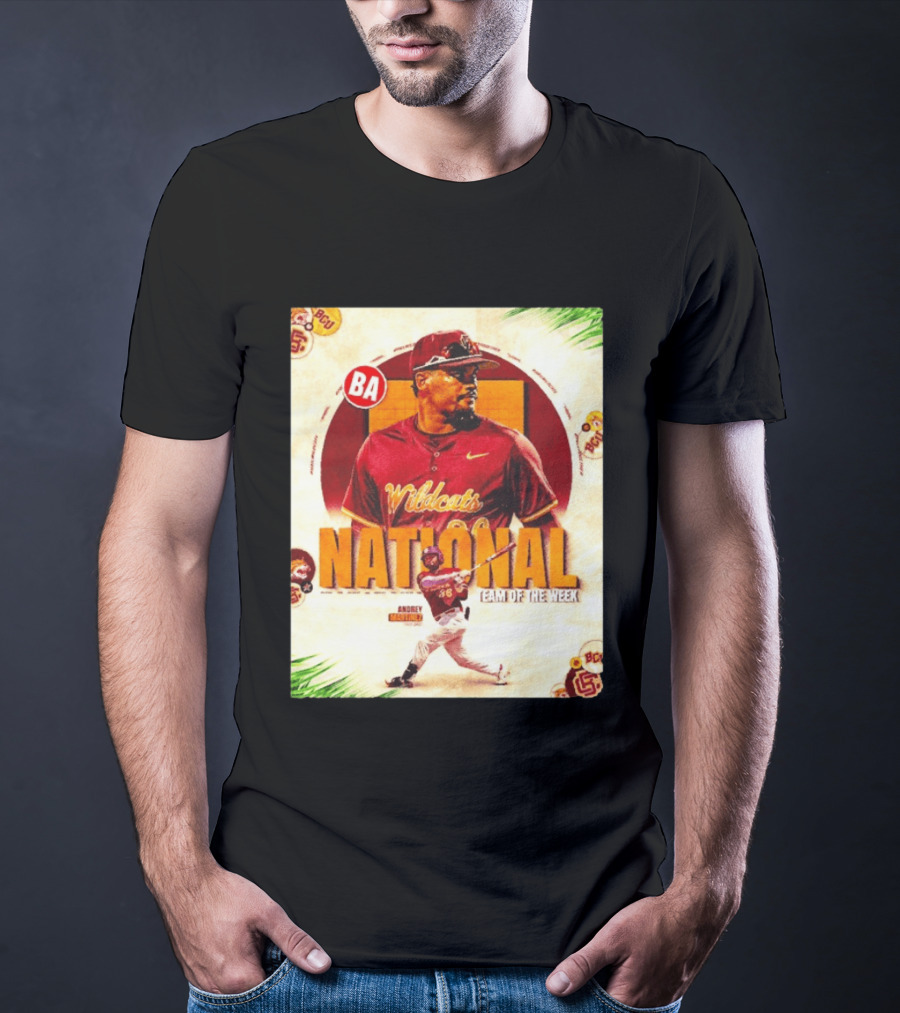 Andrey Martinez Wildcats National Team Of The Week Bethune Cookman T-Shirt