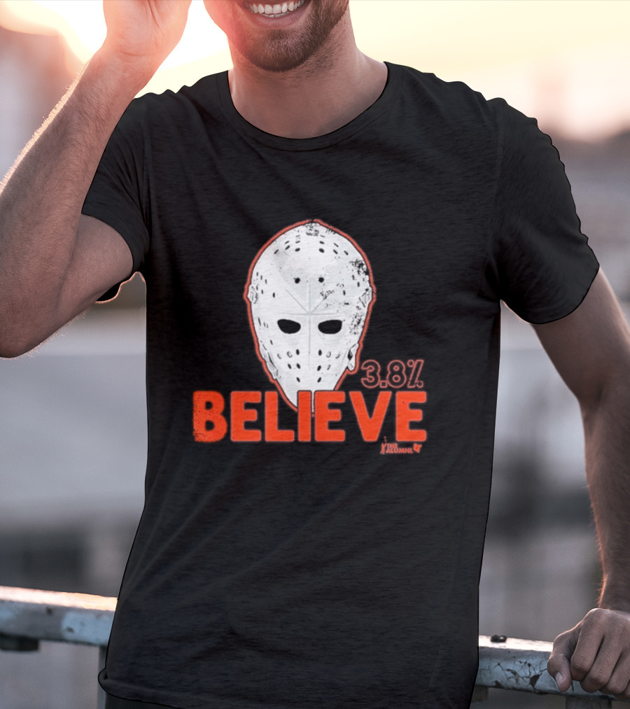 Bernie Parent Believe 33 Mask Philadelphia Hockey Legend T-Shirt