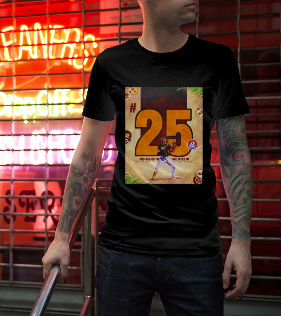 #25 Mid Major Power Rankings Week 10 Bethune Cookman Wildcats T-Shirt