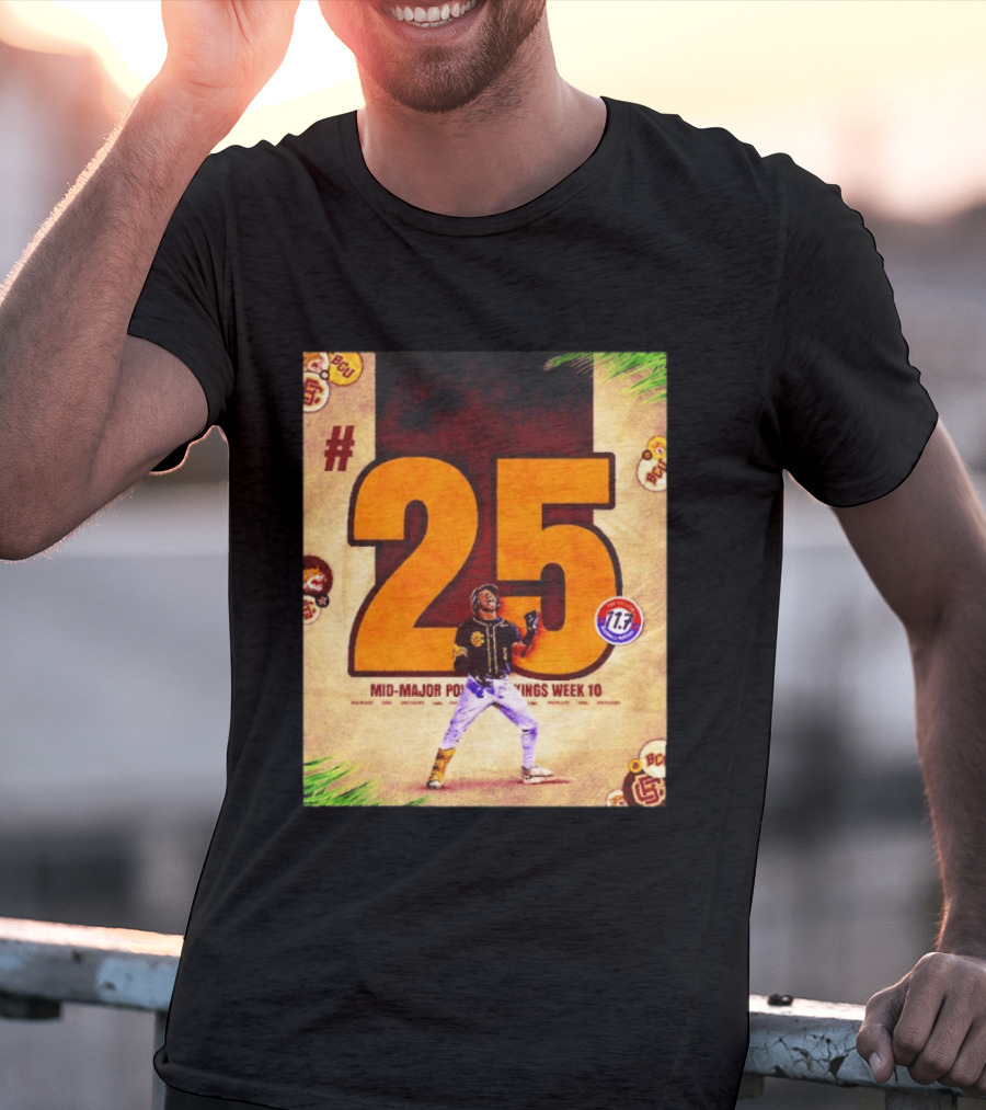 #25 Mid Major Power Rankings Week 10 Bethune Cookman Wildcats T-Shirt