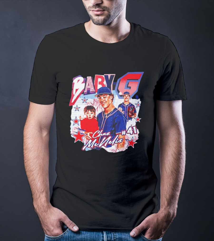 Chaz McNelis 41 Baby G Arizona Wildcats Baseball Stars T-Shirt
