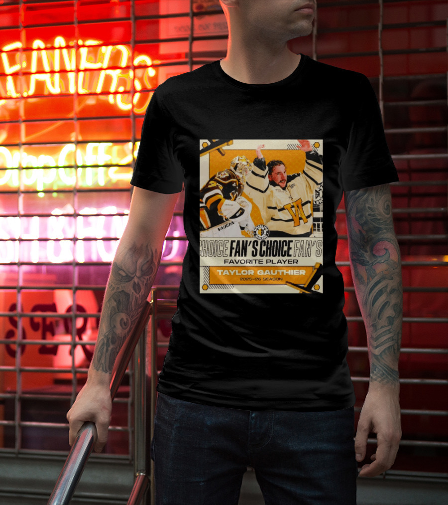 Taylor Gauthier Fan's Choice Favorite Player 2025 26 Season T-Shirt
