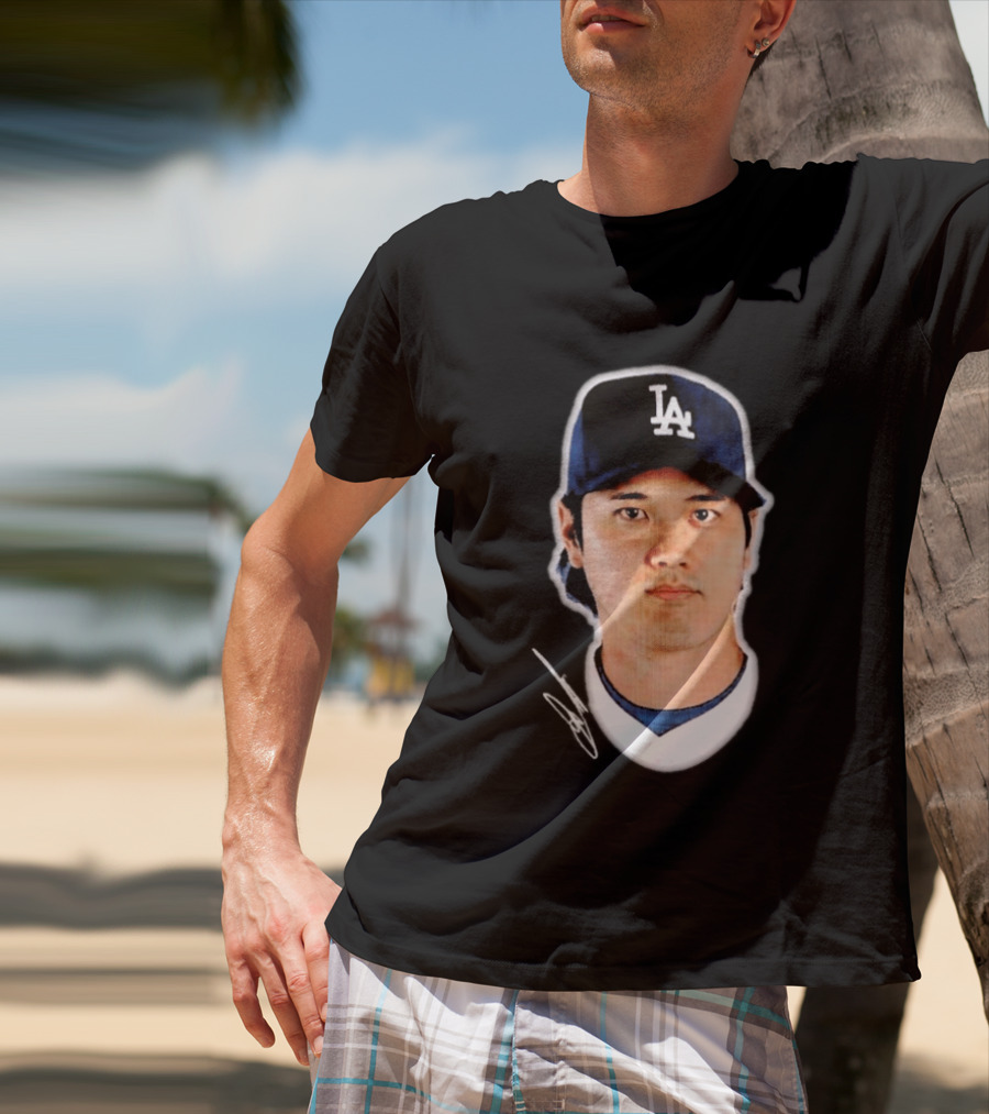 Los Angeles Dodgers Shohei Ohtani Headliner Authentic Baseball Fan Gear T-Shirt