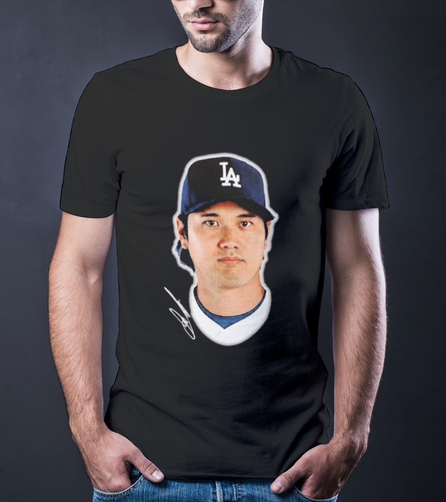 Los Angeles Dodgers Shohei Ohtani Headliner Authentic Baseball Fan Gear T-Shirt