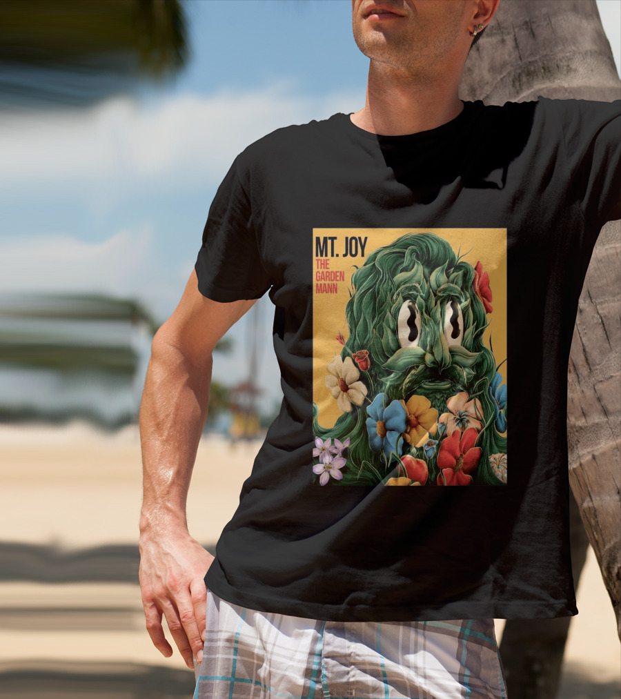MT Joy The Garden Mann Album Floral Face T-Shirt