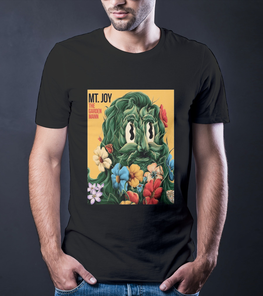 MT Joy The Garden Mann Album Floral Face T-Shirt