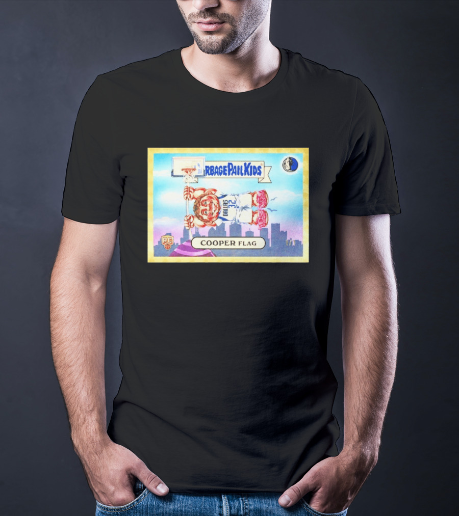 Garbage Pail Kids Cooper Flagg Dallas 32 RC Basketball Skyline T-Shirt