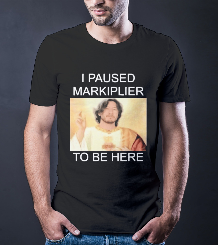 I Paused Markiplier To Be Here Iconic Gamer Fan Meme T-Shirt