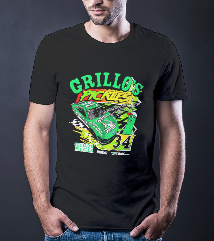 Grillo's Pickles Race Car Todd Gilliland Front Row Motorsports #34 T-Shirt
