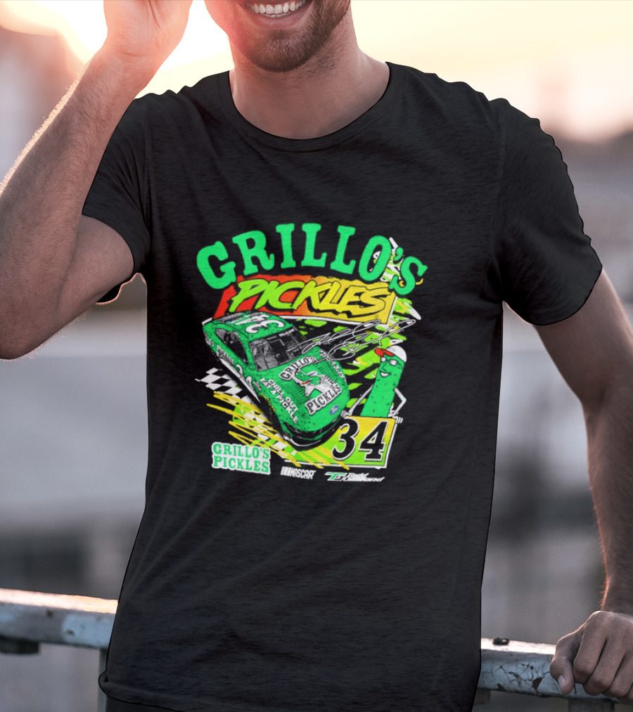 Grillo's Pickles Race Car Todd Gilliland Front Row Motorsports #34 T-Shirt