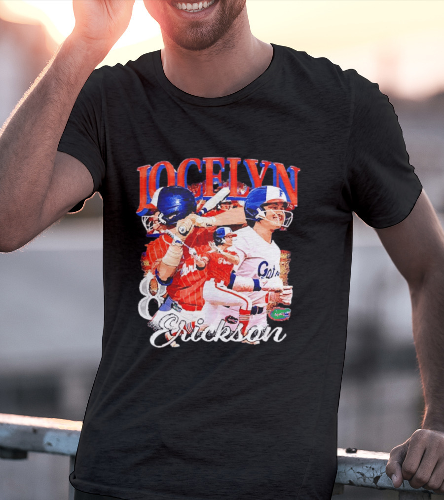 Jocelyn Erickson Florida Gators Softball Player Collage T-Shirt