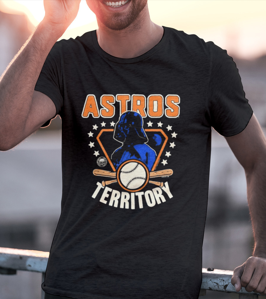 Youth Houston Astros Territory Star Wars Collaboration With Baseball And Darth Vader T-Shirt