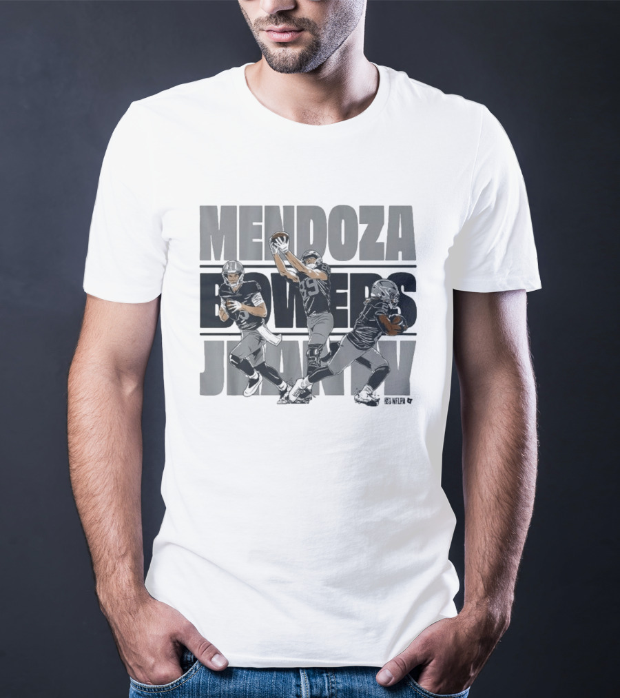 Mendoza Bowers Jeanty Football Trio Vegas Sports T-Shirt