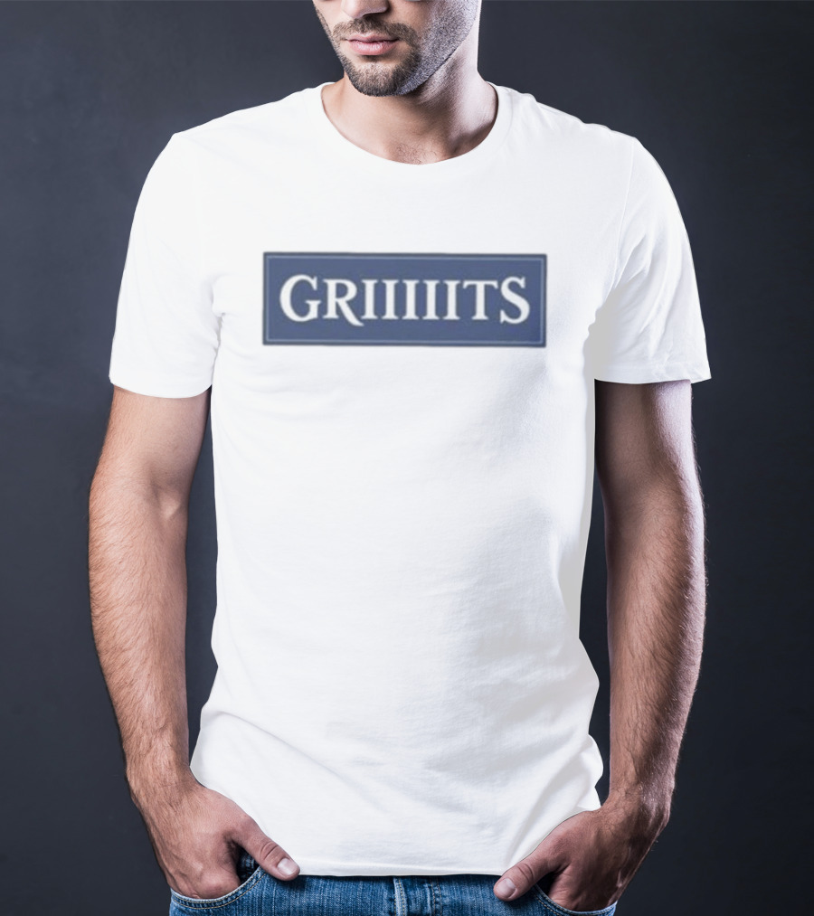 Jill Scott Miss Griiits Bold Text Rectangular Navy T-Shirt
