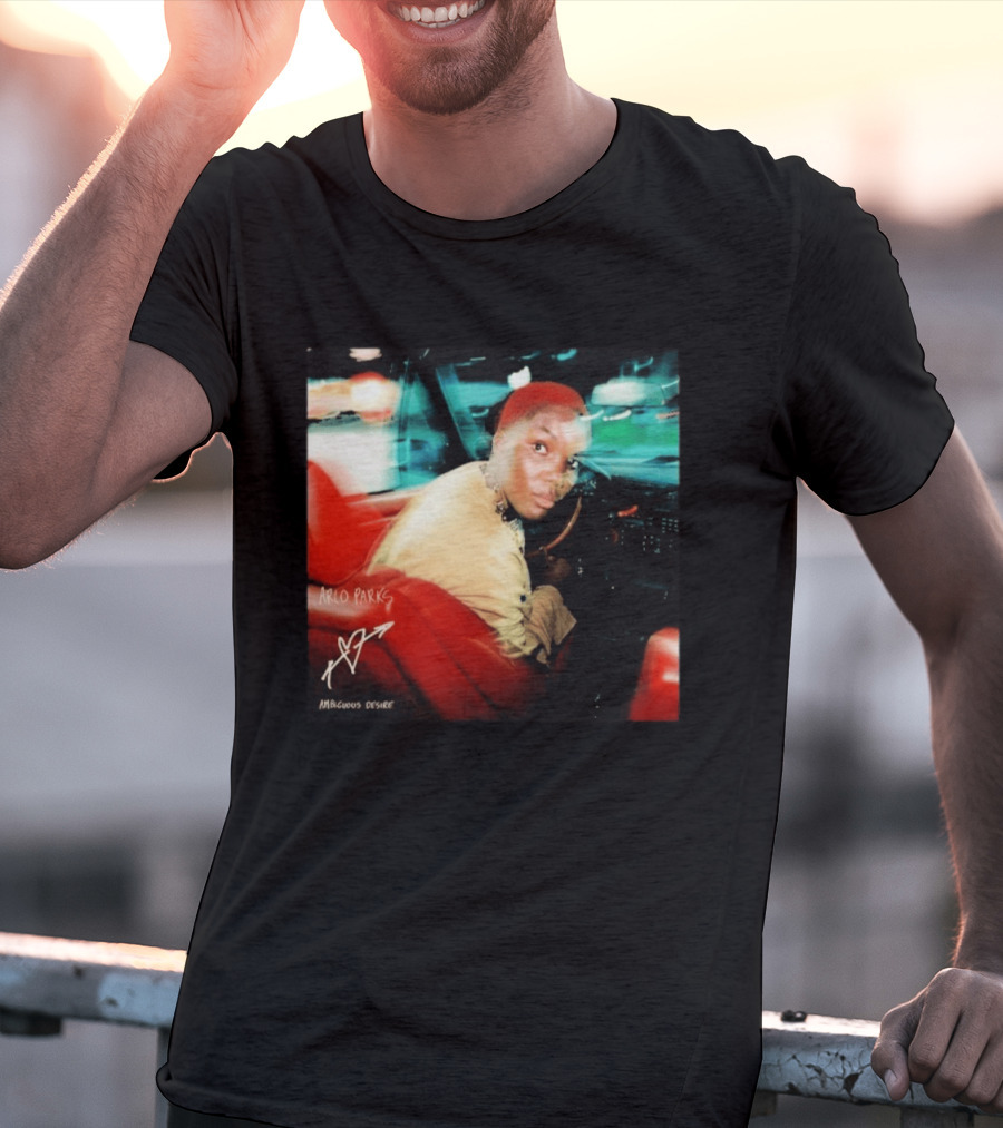 Arlo Parks Ambiguous Desire Heart Signature Vibrant Driving Scene T-Shirt