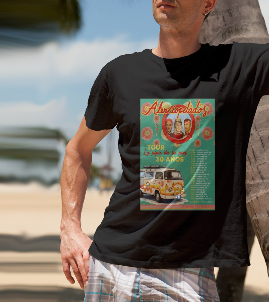 Aterciopelados Tour La Pipa De La Paz 30 Años 2026 Concert Dates And Locations T-Shirt