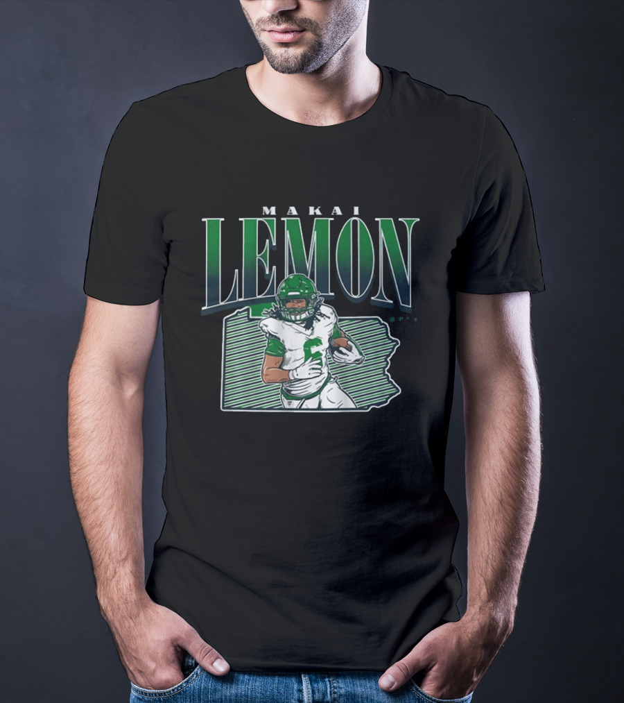 Makai Lemon Philadelphia Eagles Draft Player 2026 T-Shirt