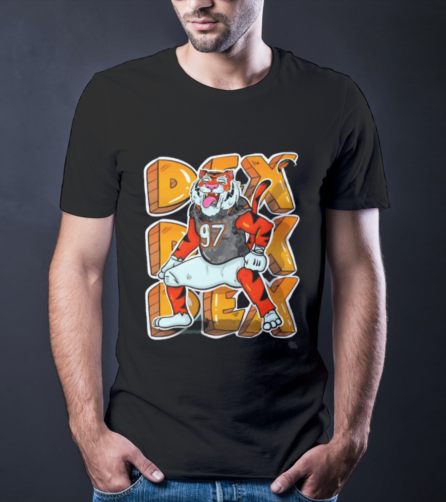Dexter Lawrence II 97 DEX Cincinnati Bengals Tiger T-Shirt