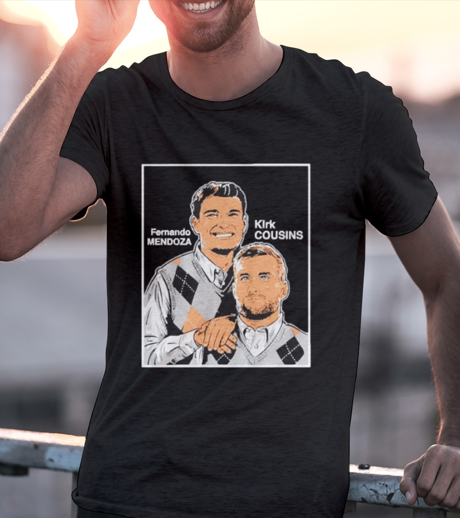 Fernando Mendoza Kirk Cousins Step Brothers Comedy Duo Parody Sweater Vest T-Shirt