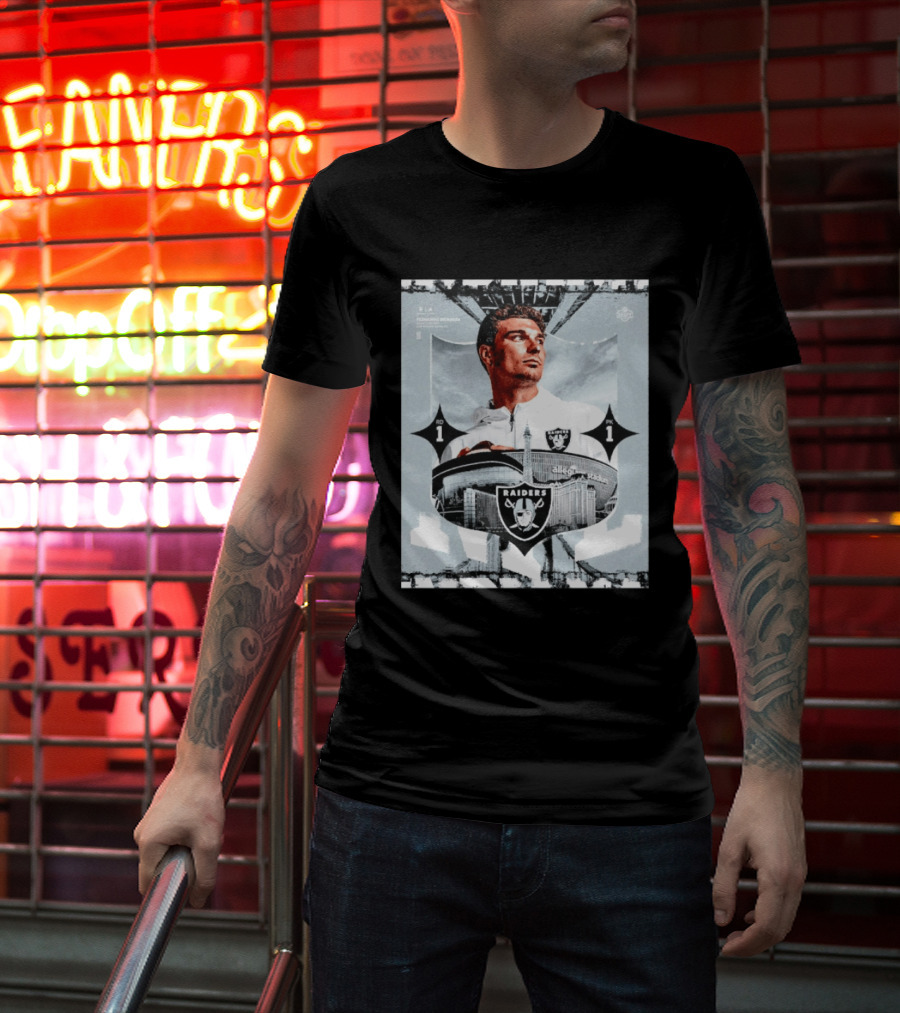 Fernando Mendoza Raiders Allegiant Stadium RD 1 PK 1 T-Shirt