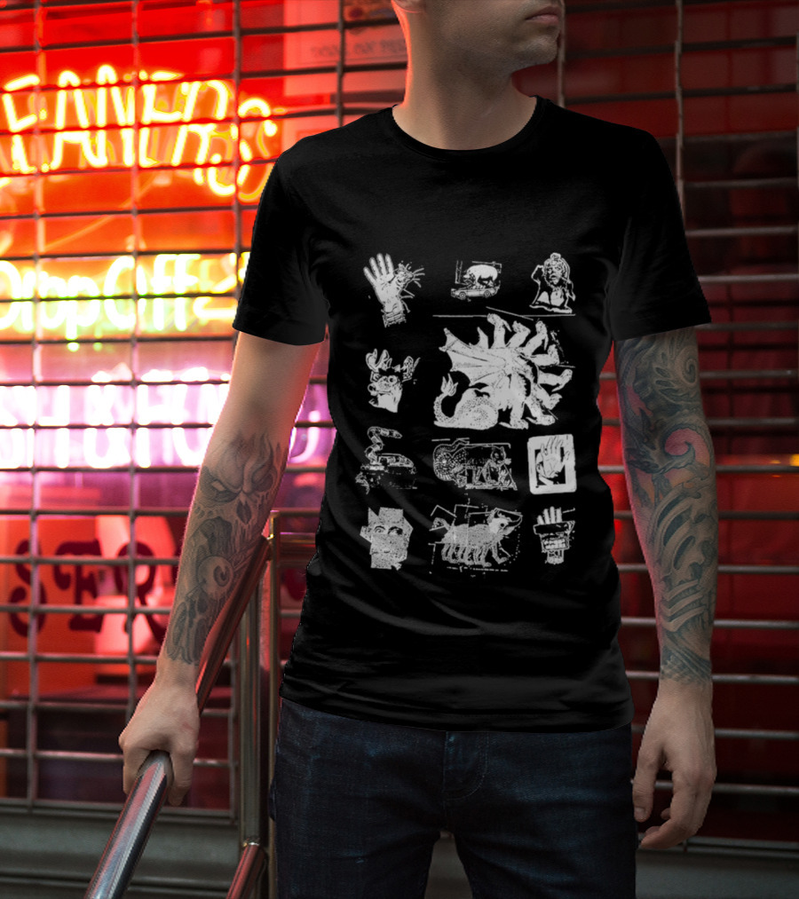 Goose Chain Yer Dragon Collage T-Shirt