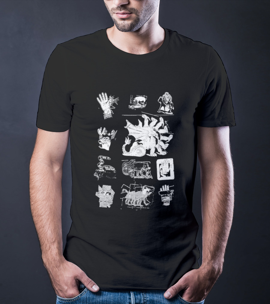 Goose Chain Yer Dragon Collage T-Shirt