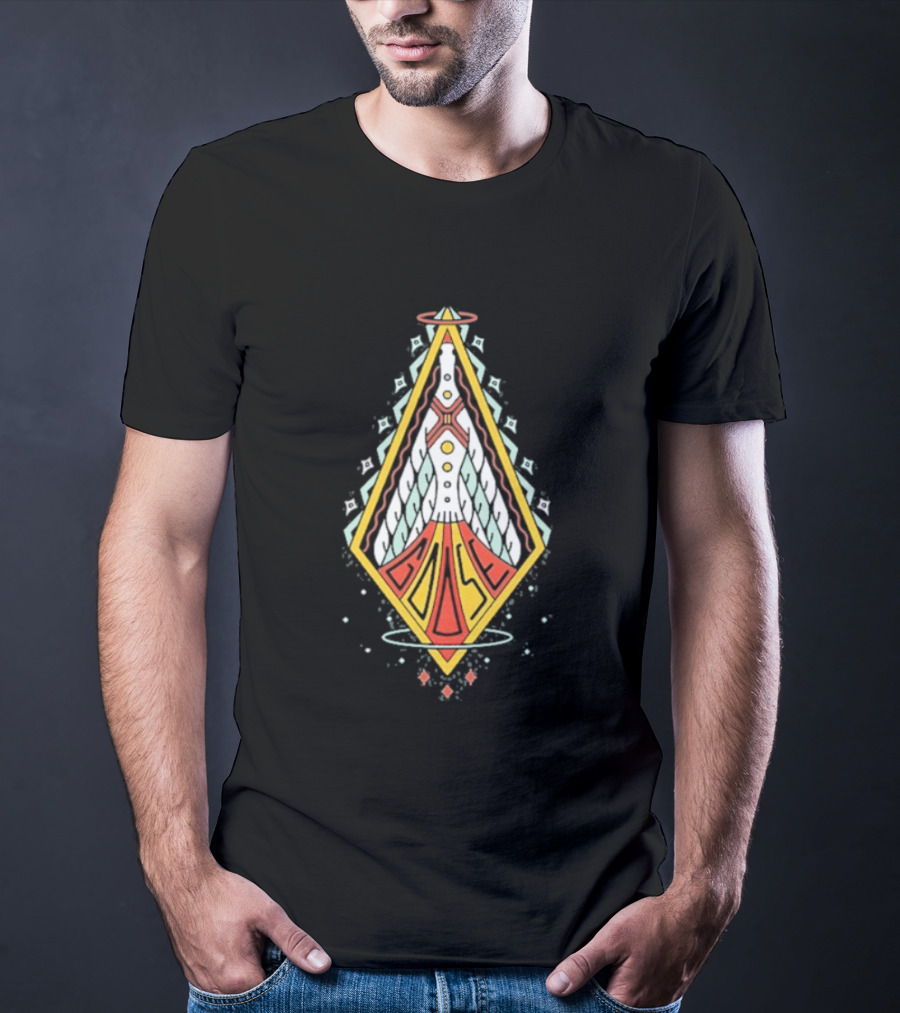 Goose Space Rocket Emblem Galactic Adventure T-Shirt