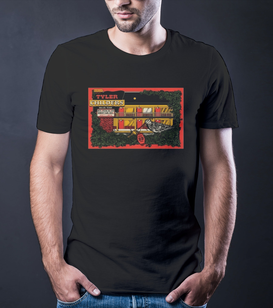 Tyler Childers Dallas Texas April 23 2026 Tour Bird Motel T-Shirt
