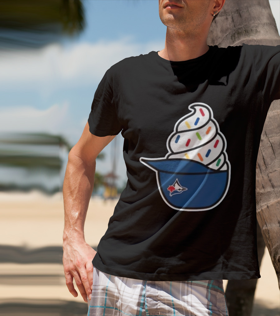 2026 Blue Jays Ice Cream Helmet Toronto Baseball Fan Cap Sundae T-Shirt