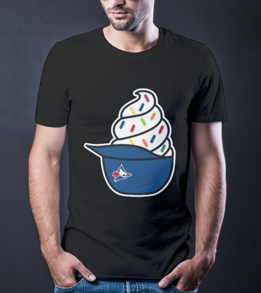 2026 Blue Jays Ice Cream Helmet Toronto Baseball Fan Cap Sundae T-Shirt