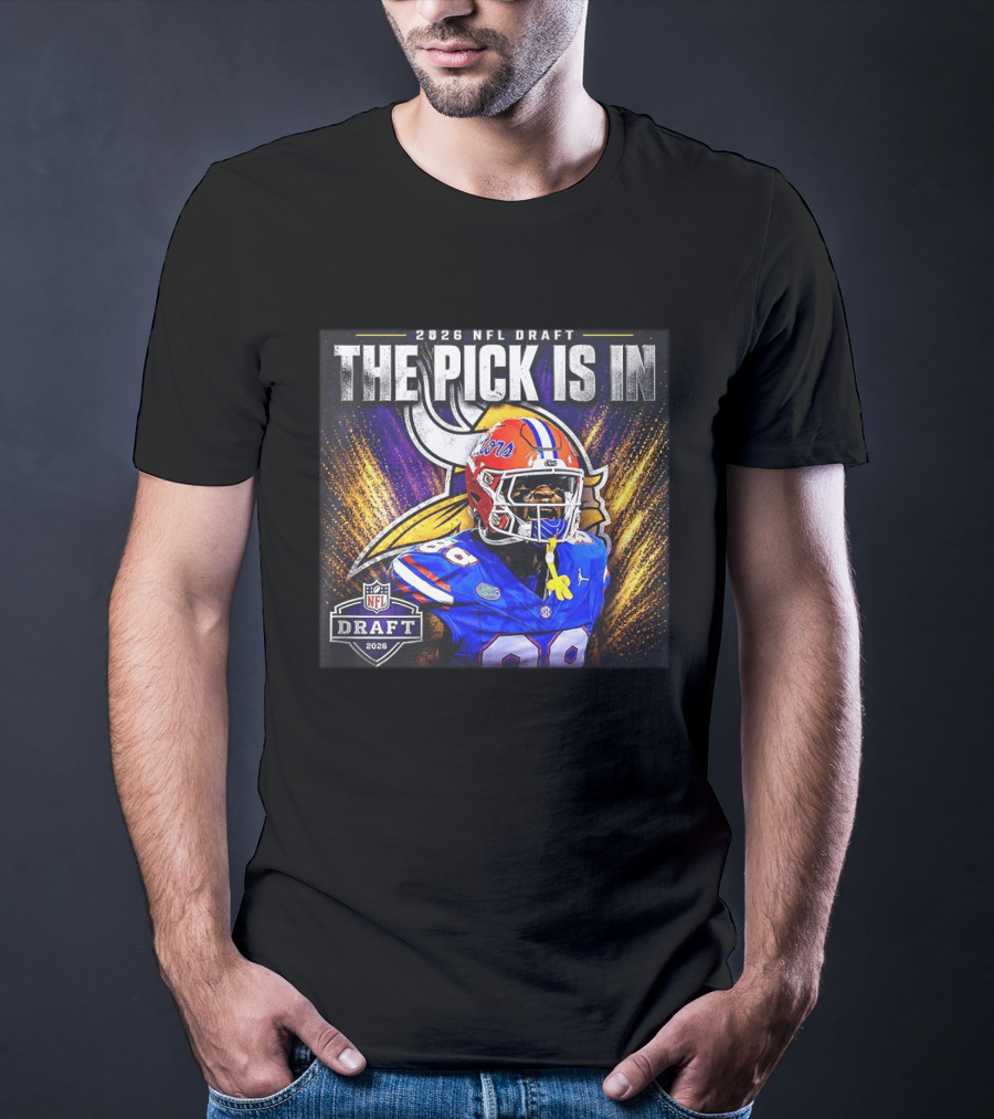 2026 NFL Draft The Pick Is In Minnesota Vikings Caleb Banks T-Shirt